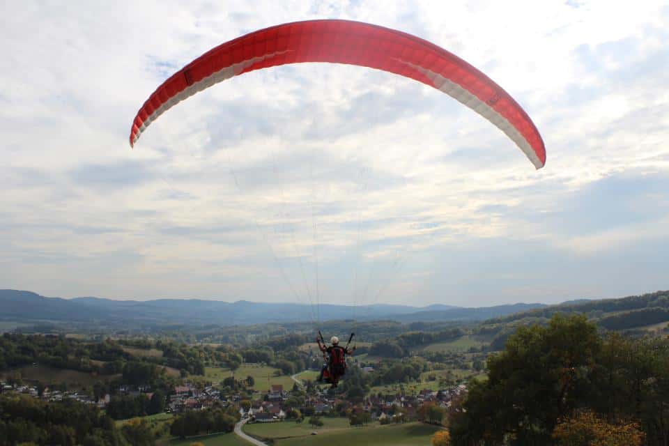 Tandemfliegen im Odenwald