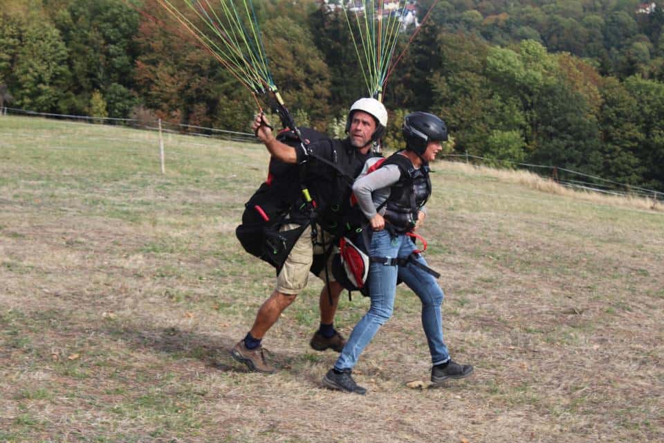 Tandemfliegen im Odenwald
