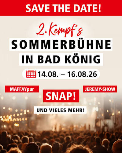 Plakat: 2. Kempf's Sommerbühne in Bad König