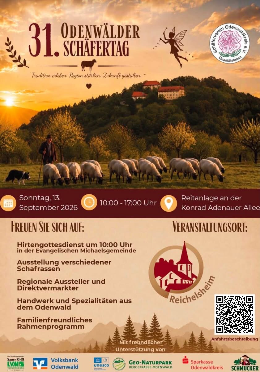 Plakat: 31. Odenwälder Schäfertag