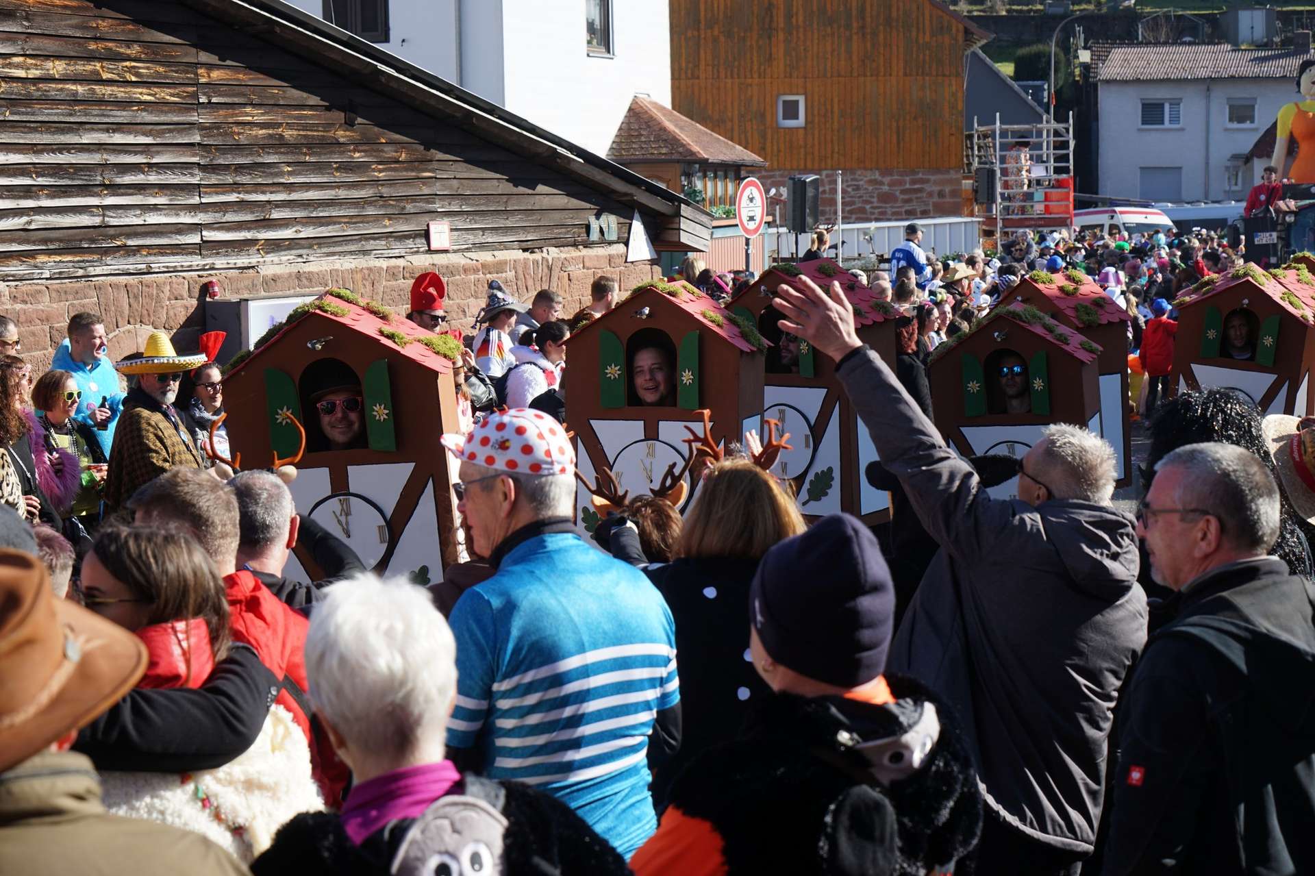 Plakat: Grosser Faschingsumzug Seckmauern