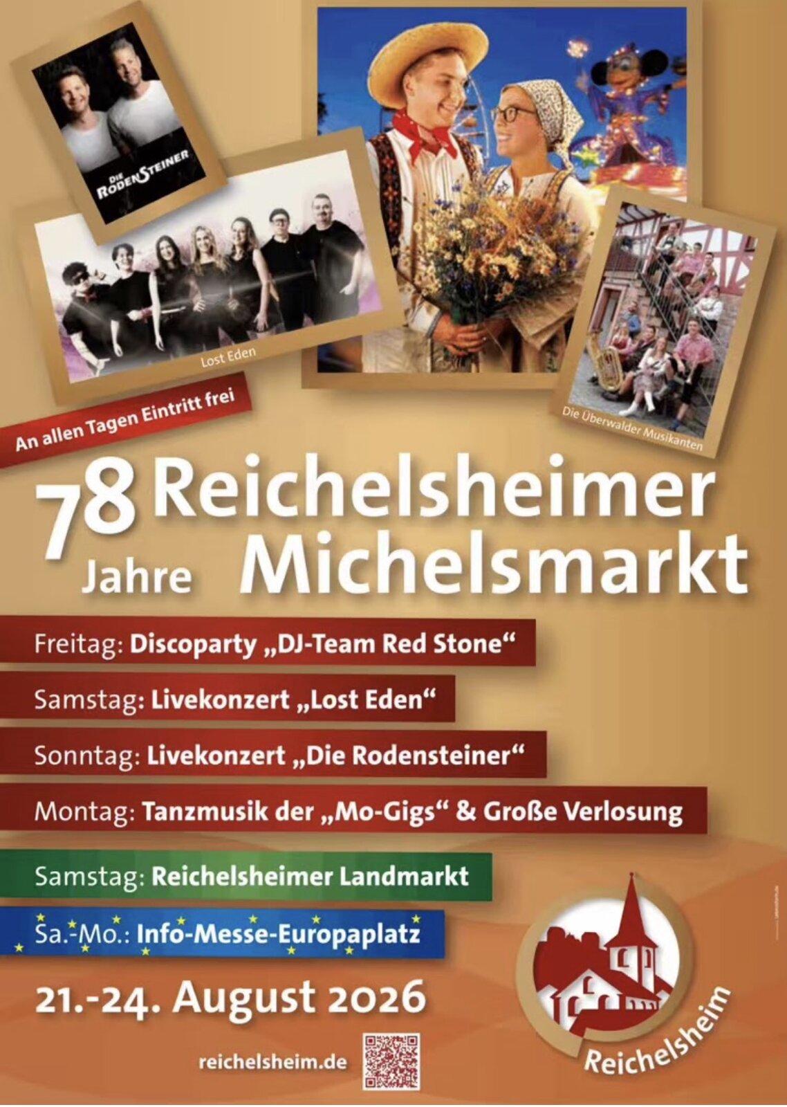 Plakat: 78 Jahre Reichelsheimer Michelsmarkt