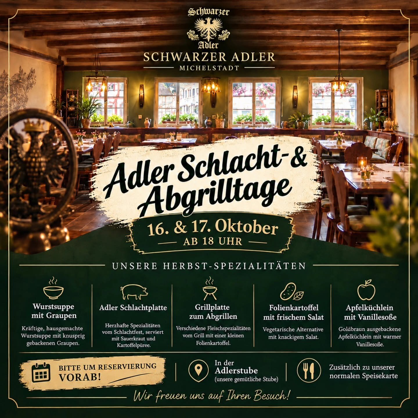 Adler Schlacht- & Abgrilltage