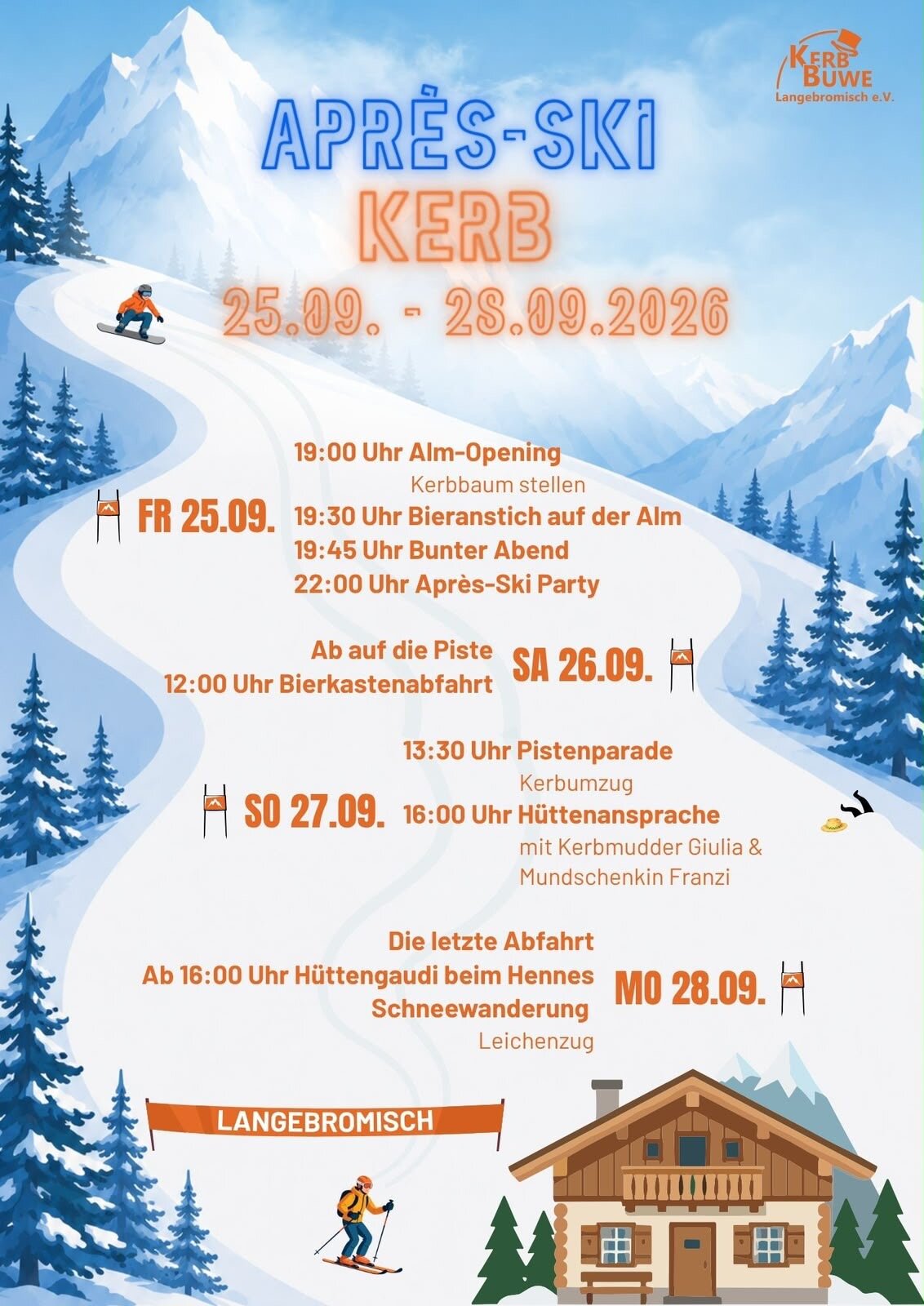 Plakat: Après-Ski Kerb Langebromisch