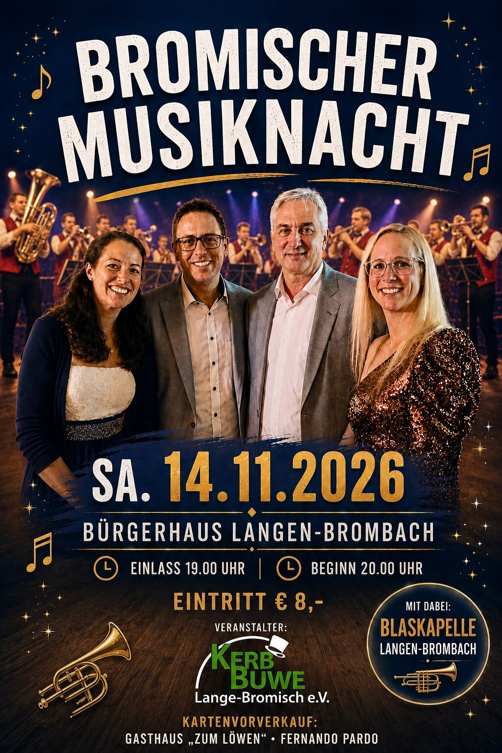 Plakat: Bromischer Musiknacht