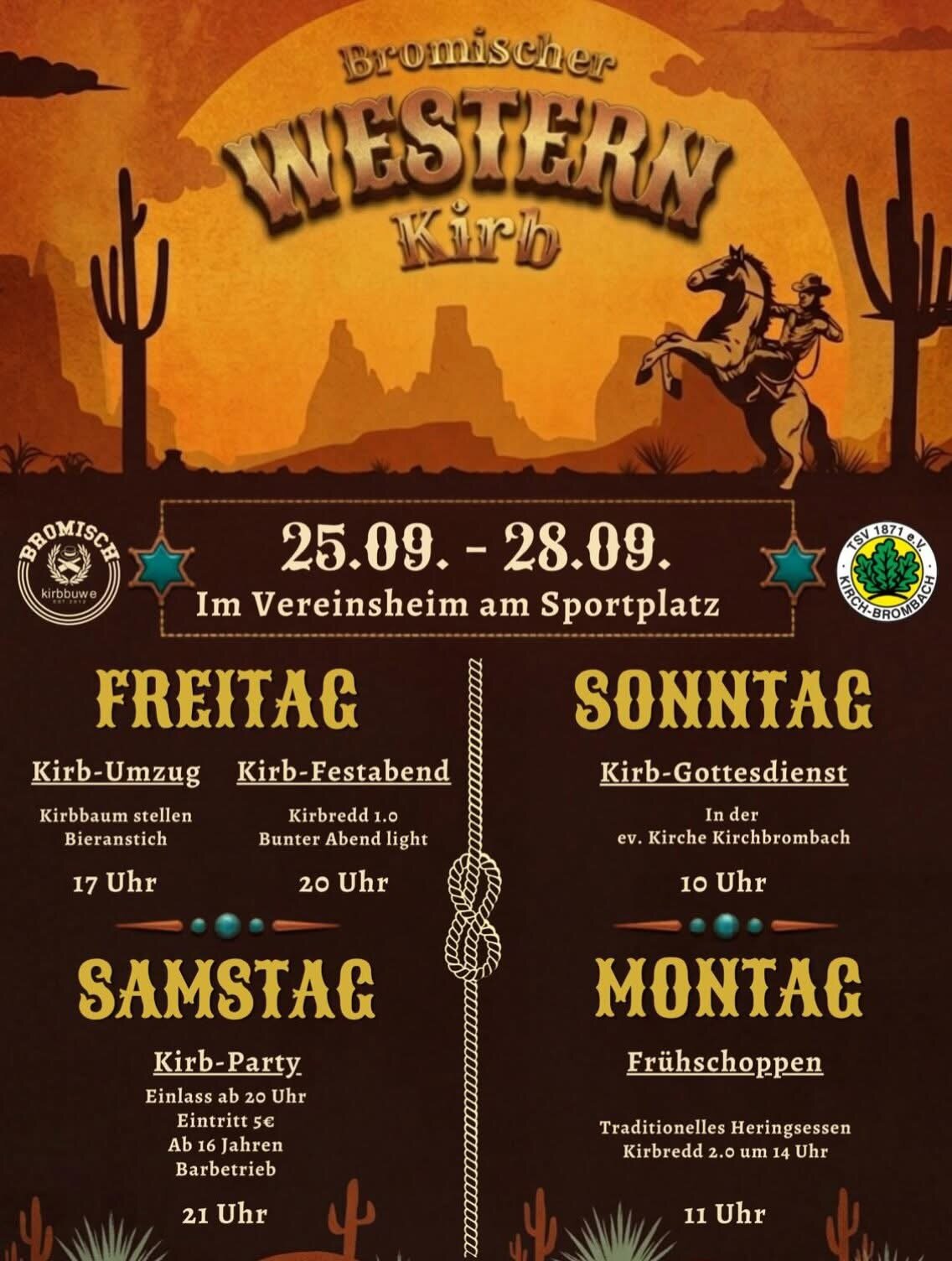 Plakat: Bromischer Western Kirb