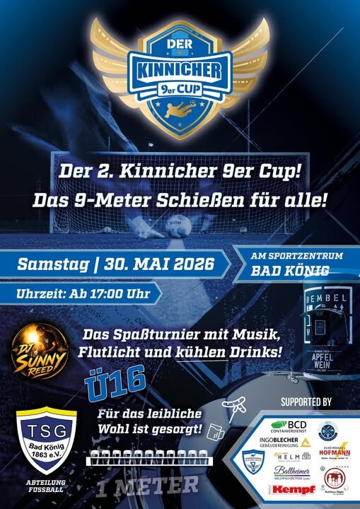 Plakat: Der 2. Kinnicher 9er Cup