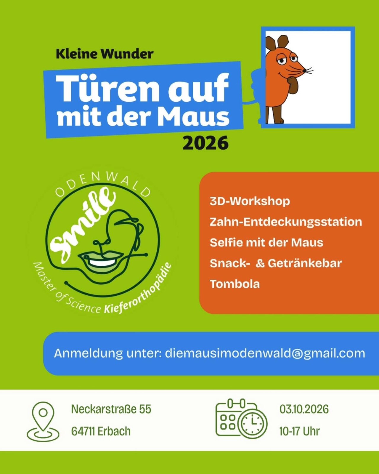 Plakat: Kleine Wunder – Türen auf mit der Maus 2026