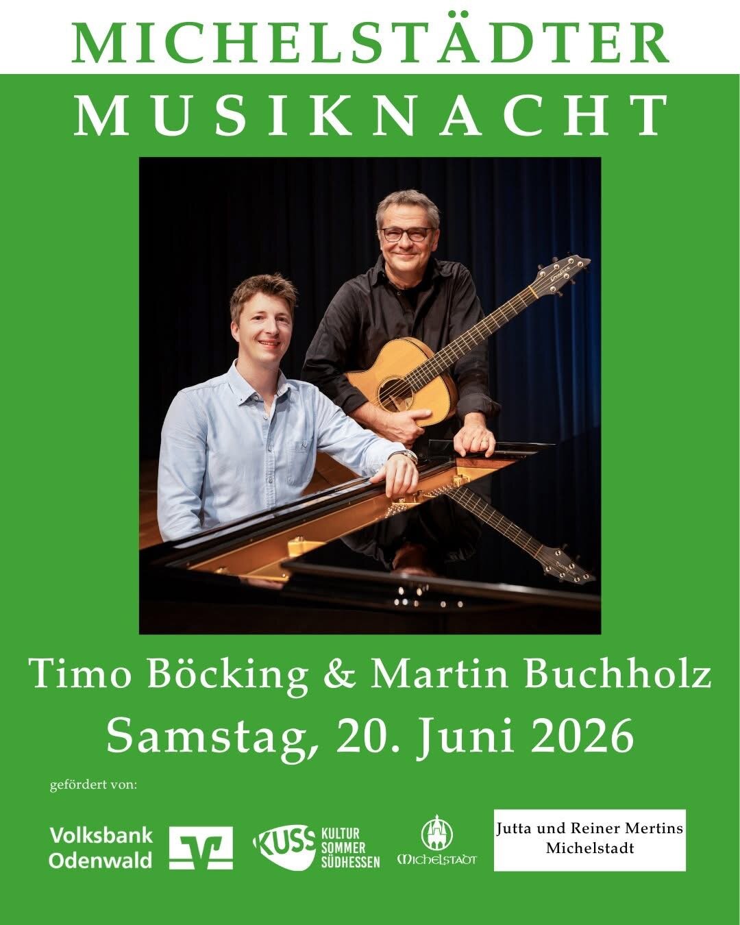 Plakat: Michelstädter Musiknacht – Timo Böcking & Martin Buchholz