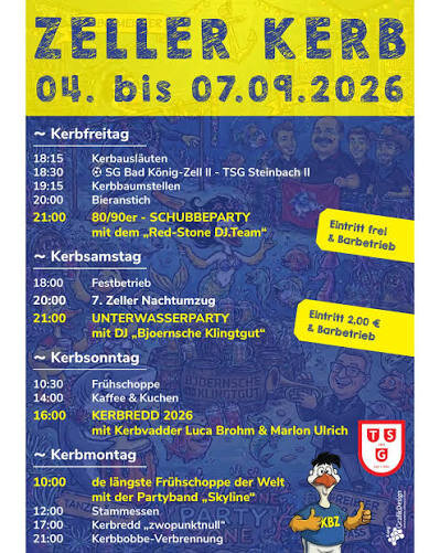 Plakat: Zeller Kerb 2026