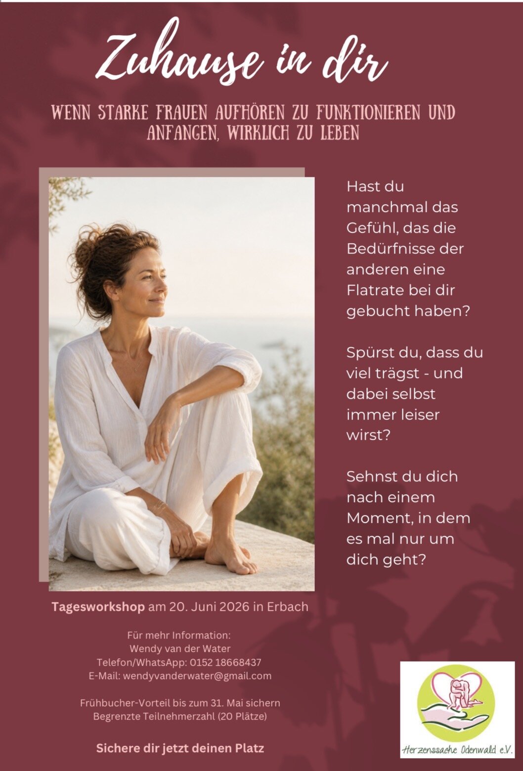 Plakat: Zuhause in dir – Wenn starke Frauen aufhören zu funktionieren und anfangen, wirklich zu leben