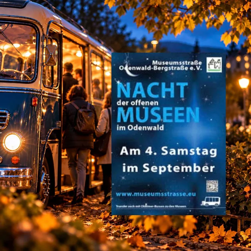 Plakat: Nacht der offenen Museen im Odenwald