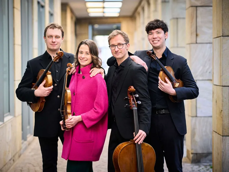 Plakat: "Konzerte in der Elfenbeinstadt Erbach" Eliot Quartett