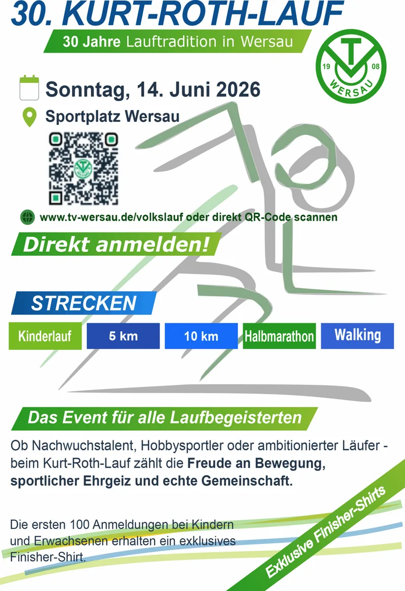 Plakat: 30. Kurt-Roth-Lauf