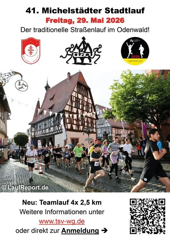Plakat: 41. Bienenmarkt-Stadtlauf
