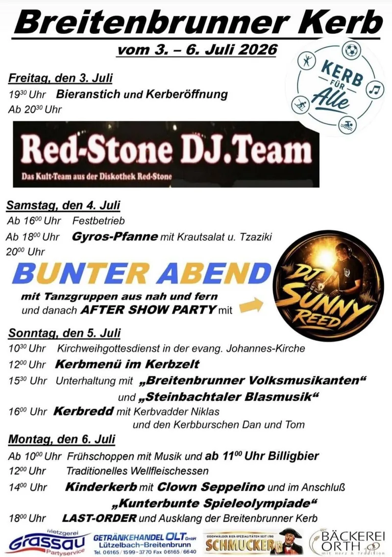 Plakat: Breitenbrunner Kerb