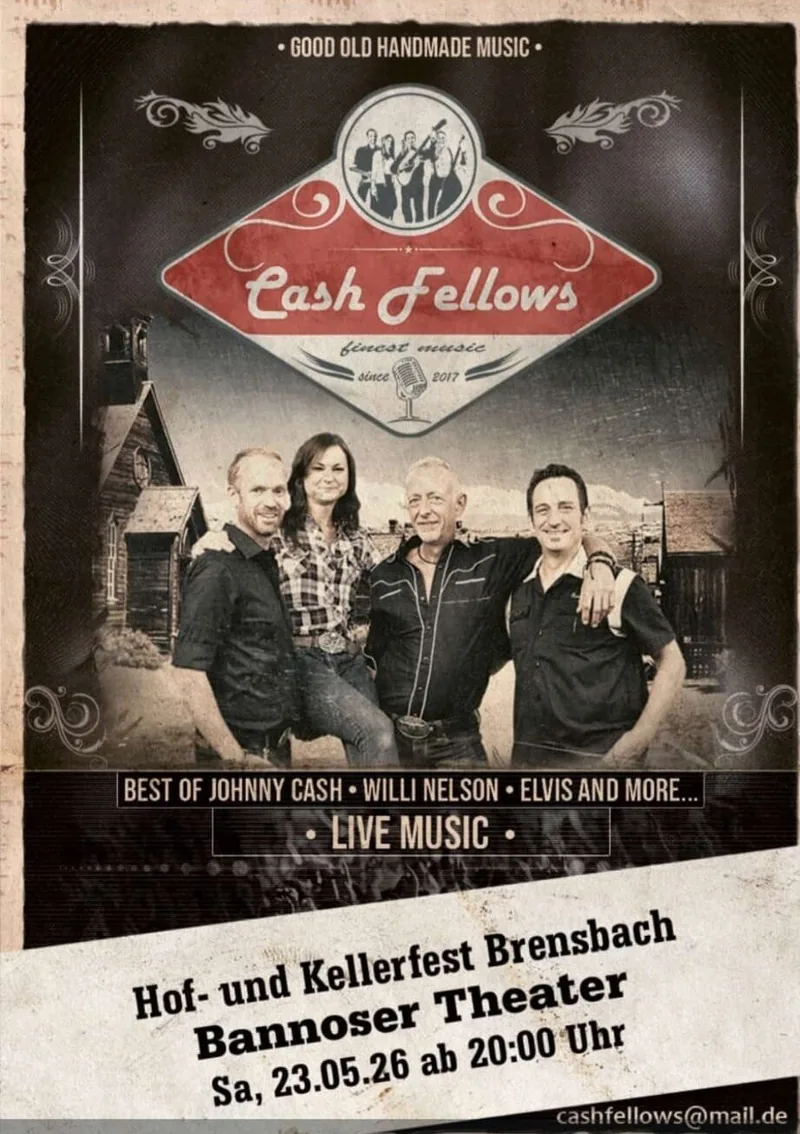 Plakat: Cash Fellows – Hof- und Kellerfest Brensbach