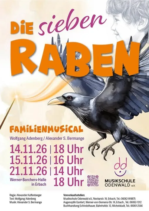 Plakat: Die sieben Raben – Familienmusical