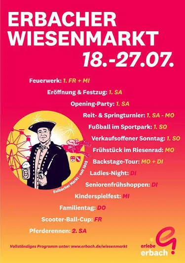 Plakat: Erbacher Wiesenmarkt