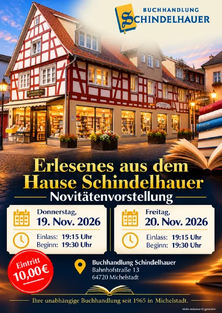 Plakat: Erlesenes aus dem Hause Schindelhauer – Novitätenvorstellung