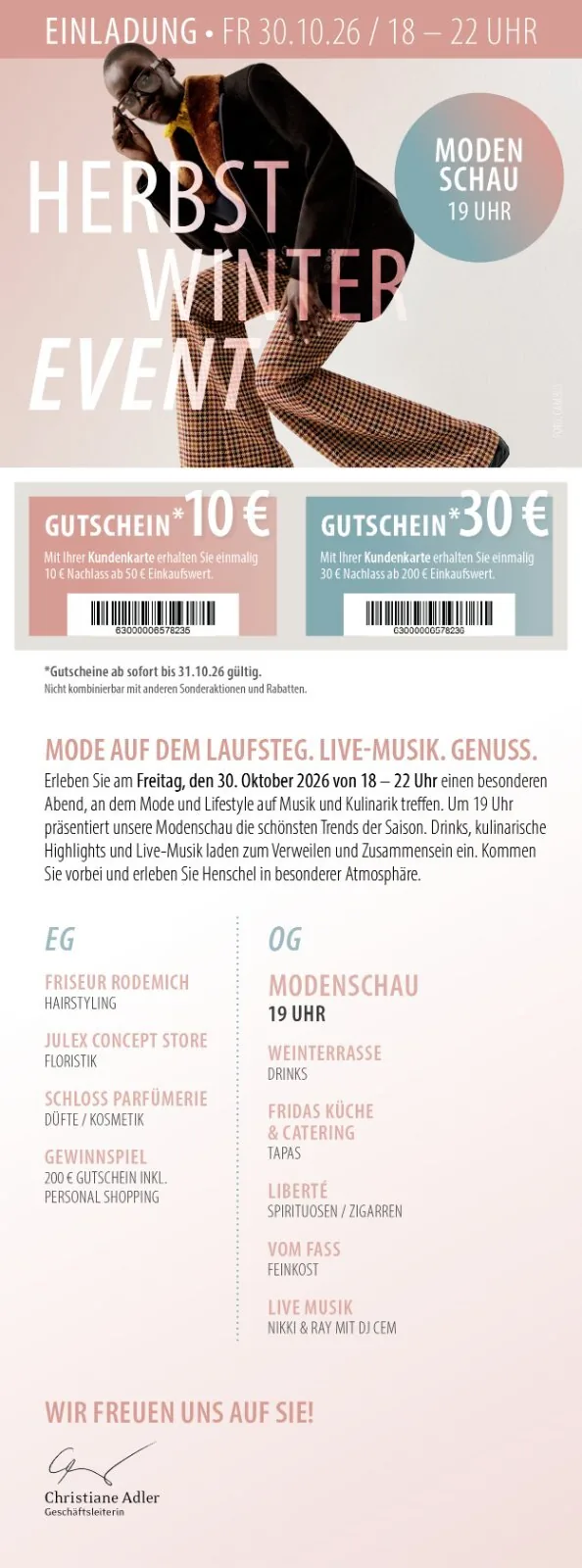 Plakat: Herbst Winter Event
