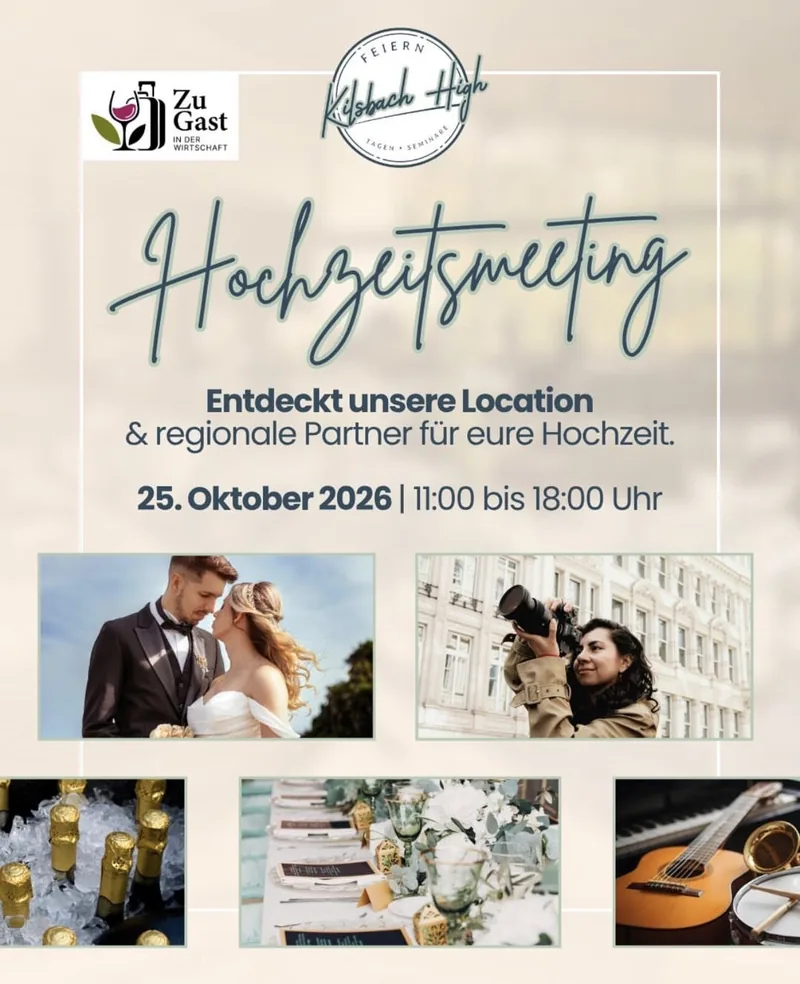 Plakat: Hochzeitsmeeting – Kilsbach High