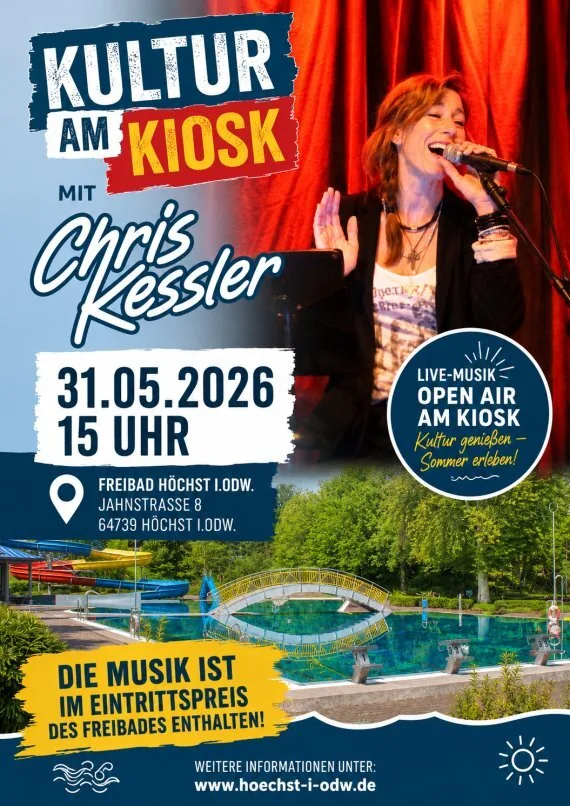 Plakat: Kultur am Kiosk mit Chris Kessler