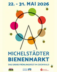 Plakat: Michelstädter Bienenmarkt 2026