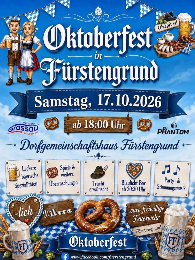 Plakat: Oktoberfest in Fürstengrund