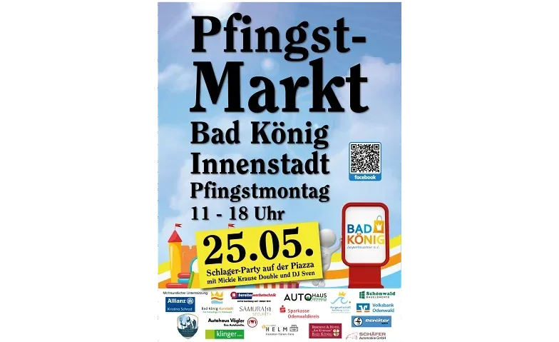 Plakat: Pfingstmarkt Bad König
