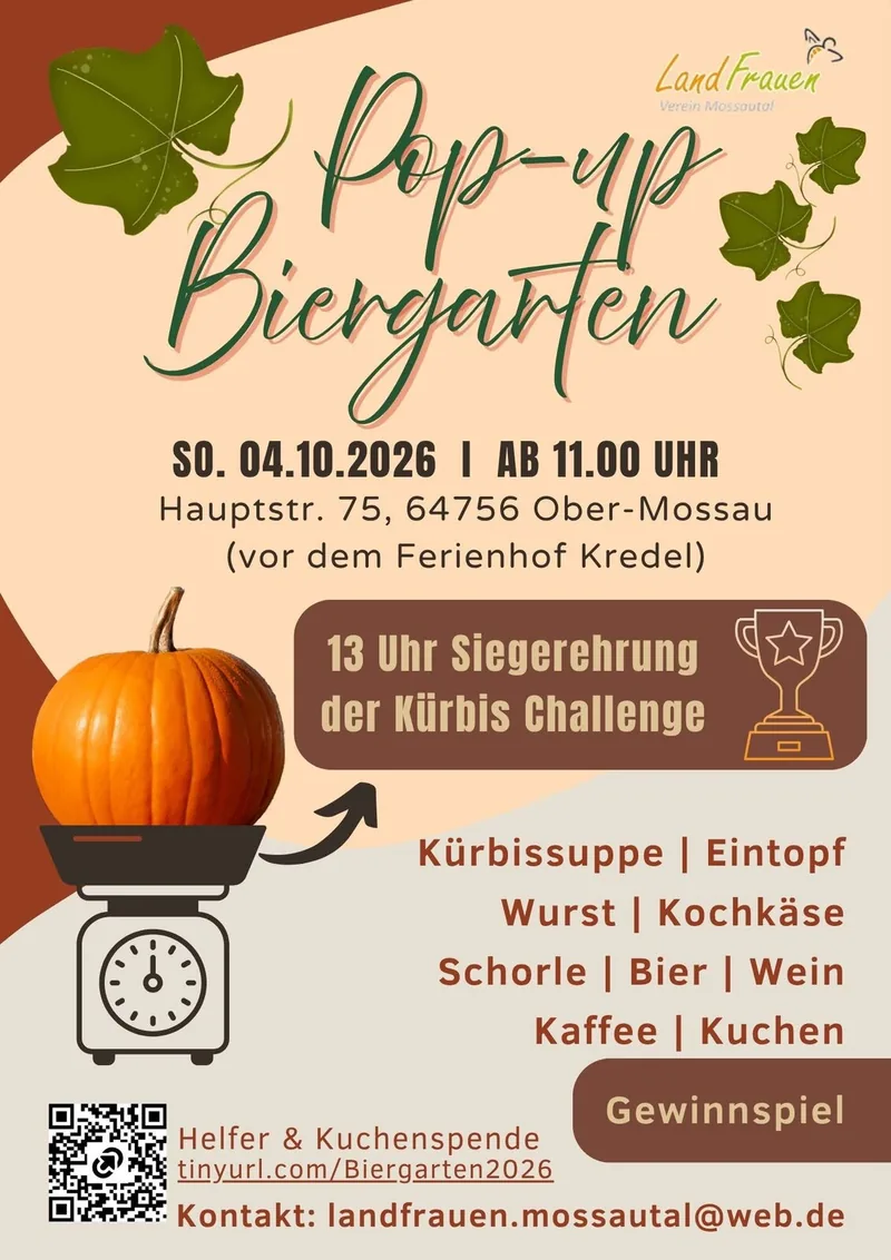 Plakat: Pop-up Biergarten