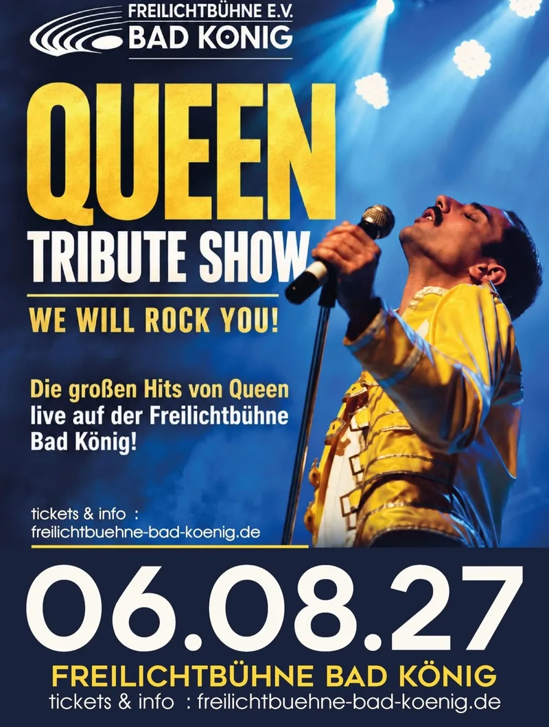 Plakat: Queen Tribute Show – We Will Rock You!