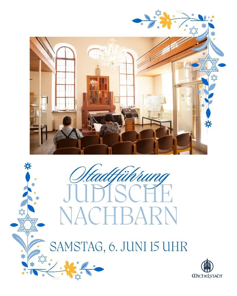 Plakat: Stadtführung Jüdische Nachbarn