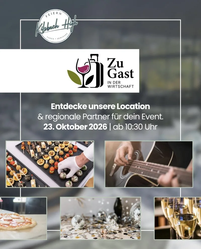 Plakat: Zu Gast in der Wirtschaft – Kilsbach High